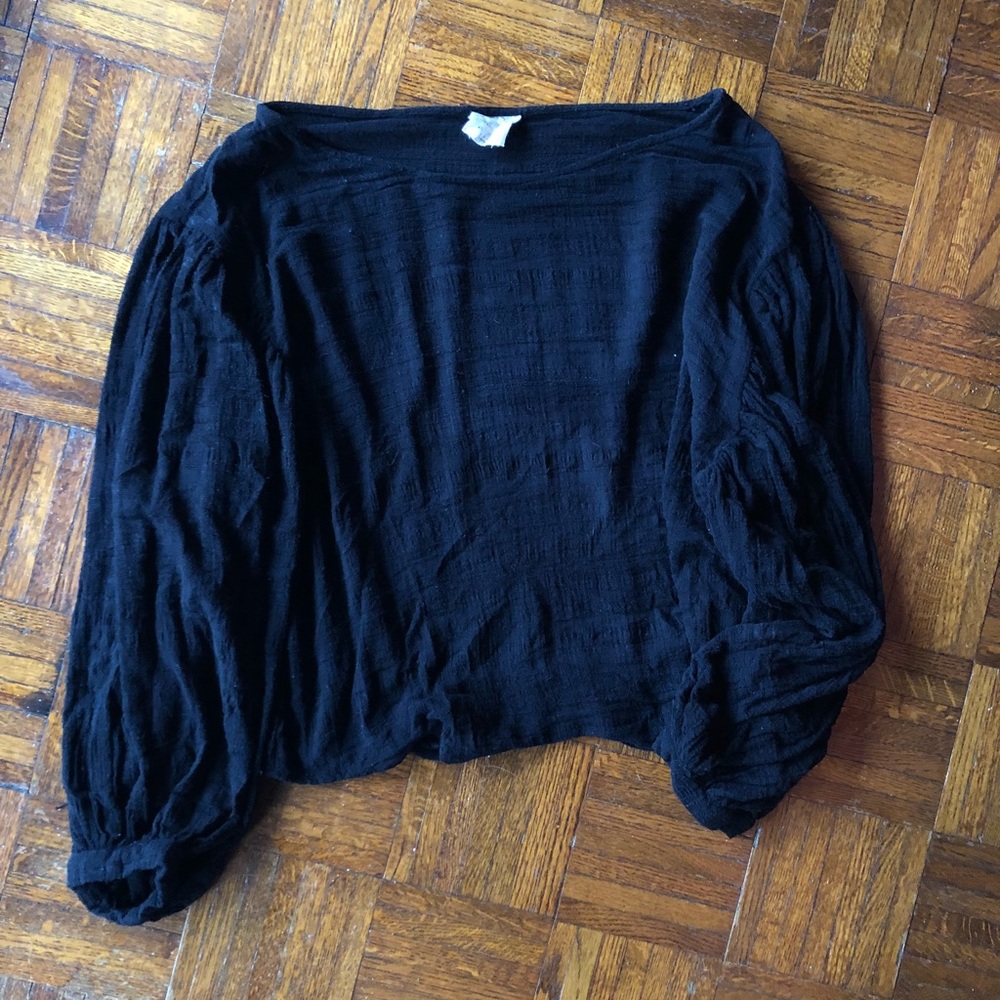 Free People Balloon Sleeve Blouse